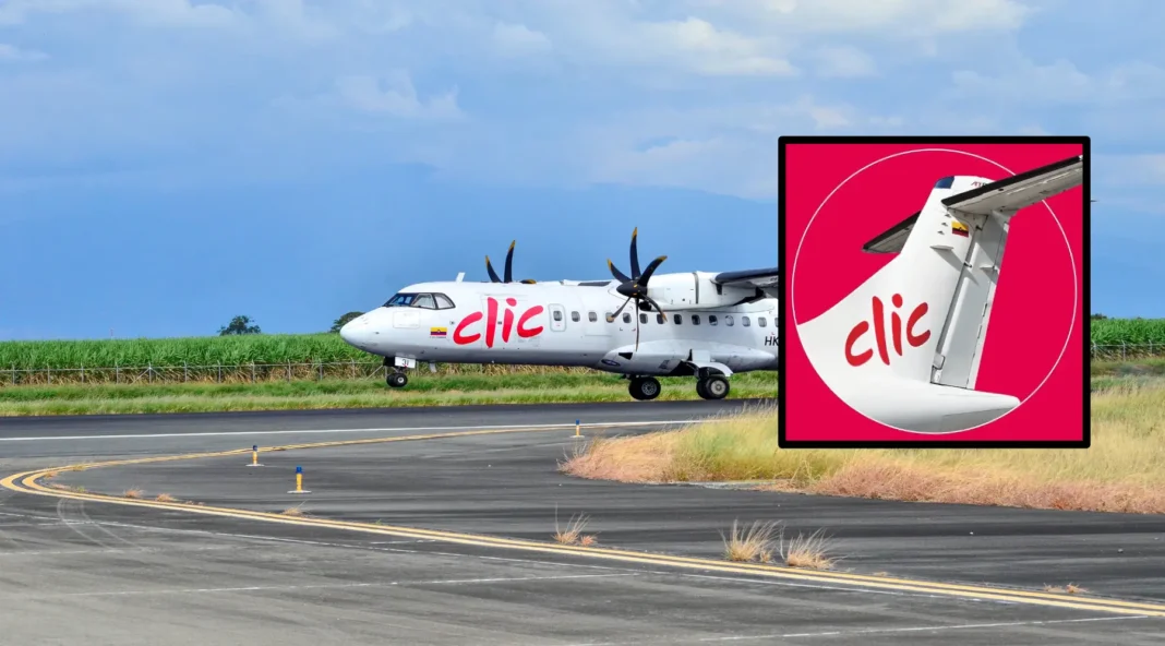 Avión ATR de Clic en pista para la venta anticipada del Clic Pass hasta febrero de 2027